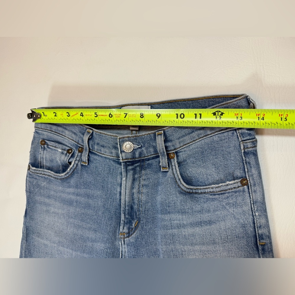 Agolde Toni Mid Rise Slim Straight Jeans Denim women’s 25 (bin Y) - Picture 6 of 10